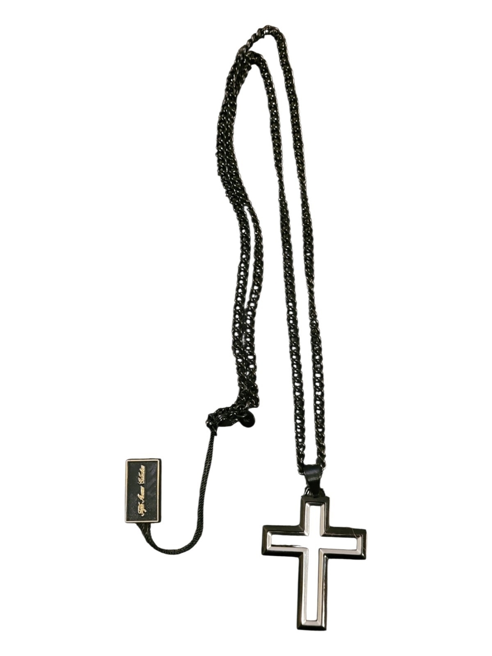 Black Cross Pendant Necklace